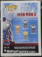 Iron Patriot from Iron Man - Iron Man 3 Pop! manufactured by Funko [Back]