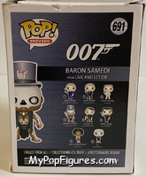 Baron Samedi (Live and Let Die) from James Bond - Pop! Vinyl Figures manufactured by Funko [Back]