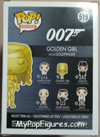 Golden Girl (Goldfinger) from James Bond - Pop! Vinyl Figures manufactured by Funko [Back]