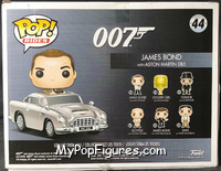 James Bond with Aston Martin DB5 (Rides) from James Bond - Pop! Vinyl Figures manufactured by Funko [Back]