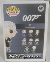 M (GoldenEye) from James Bond - Pop! Vinyl Figures manufactured by Funko [Back]