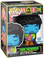 Jimi Hendrix (Black Light / Blue Face) from Jimi Hendrix - Pop! Vinyl Figures manufactured by Funko [Front]