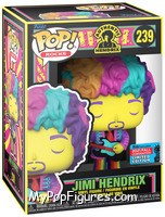 Jimi Hendrix (Black Light / Yellow Face) from Jimi Hendrix - Pop! Vinyl Figures manufactured by Funko [Front]