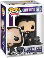 John Wick (Black Suit with Dog) from John Wick - Pop! Vinyl Figures manufactured by Funko [Front]