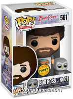 Bob Ross and Hoot (Chase) from Joy of Painting - Pop! Vinyl Figures manufactured by Funko [Front]