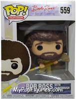 Bob Ross (with Paintbrush) from Joy of Painting - Pop! Vinyl Figures manufactured by Funko [Front]