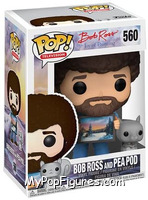 Bob Ross and Pea Pod from Joy of Painting - Pop! Vinyl Figures manufactured by Funko [Front]