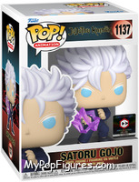 Satoru Gojo (Unmasked / Hollow Purple) from Jujutsu Kaisen - Pop! Vinyl Figures manufactured by Funko [Front]