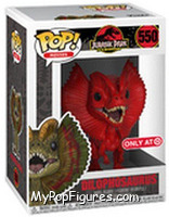 Dilophosaurus (Red) from Jurassic Park - Pop! Vinyl Figures manufactured by Funko [Front]