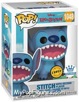 Stitch (with Record Player) (Open Mouth) (Chase) from Lilo & Stitch - Pop! Vinyl Figures manufactured by Funko [Front]