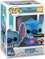 Stitch (Smiling) (Flocked) from Lilo & Stitch - Pop! Vinyl Figures manufactured by Funko [Front]