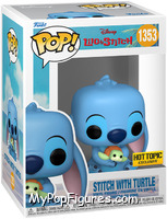 Stitch (with Turtle) from Lilo & Stitch - Pop! Vinyl Figures manufactured by Funko [Front]