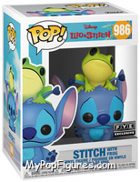 Stitch with Frog from Lilo & Stitch - Pop! Vinyl Figures manufactured by Funko [Front]