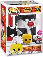 Sylvester & Tweety (Flocked) from Looney Tunes - Pop! Vinyl Figures manufactured by Funko [Front]