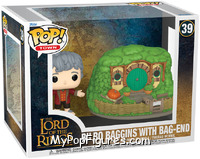 Bilbo Baggins with Bag-End from Lord of the Rings - Pop! Towns manufactured by Funko [Front]