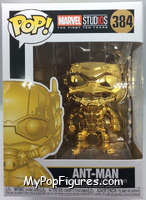 Ant-Man (Gold Chrome) from Marvel - Marvel Stud10s Pop! manufactured by Funko [Front]