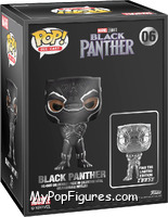 Black Panther (Silver) (Chase) from Marvel - Pop! Die-Cast manufactured by Funko [Front]