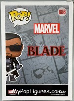 Blade from Marvel - Marvel Universe Pop! manufactured by Funko [Back]