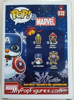 Cap Snowman from Marvel - Marvel Universe Pop! manufactured by Funko [Back]