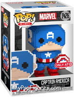 Captain America from Marvel - Pop! 8-Bit manufactured by Funko [Front]