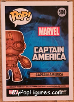 Captain America (Wood) (Special Edition) from Marvel - Marvel Universe Pop! manufactured by Funko [Back]