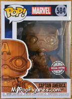 Captain America (Wood) (Special Edition) from Marvel - Marvel Universe Pop! manufactured by Funko [Front]