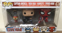 Captain America / Iron Man / Hawkeye / Spider-Man from Marvel - Pop! Sets manufactured by Funko [Front]