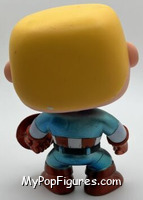 Captain America (Metallic / Unmasked) from Marvel - Marvel Universe Pop! manufactured by Funko [Loose]