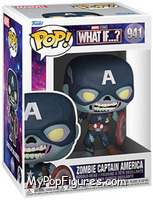 Zombie Captain America from Marvel - What if…? Pop! manufactured by Funko [Front]