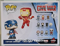 Captain America / Iron Man from Marvel - Pop! Sets manufactured by Funko [Back]