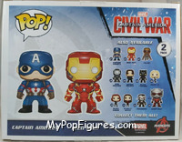 Captain America / Iron Man from Marvel - Pop! Sets manufactured by Funko [Back]