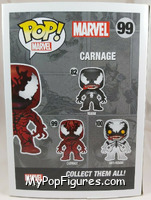 Carnage from Marvel - Marvel Universe Pop! manufactured by Funko [Back]