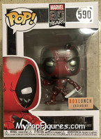 Deadpool (Metallic) (1st Appearance) from Marvel - 80 Years Pop! manufactured by Funko [Front]