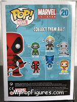 Deadpool (Inverse) from Marvel - Marvel Universe Pop! manufactured by Funko [Back]