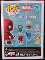 Deadpool (Metallic) from Marvel - Marvel Universe Pop! manufactured by Funko [Back]