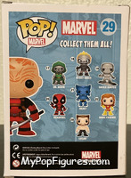 Deadpool (Unmasked) (X-Force) from Marvel - Marvel Universe Pop! manufactured by Funko [Back]