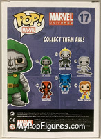 Dr. Doom (Metallic) from Marvel - Marvel Universe Pop! manufactured by Funko [Back]