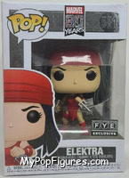 Elektra (1st Appearance) from Marvel - 80 Years Pop! manufactured by Funko [Front]