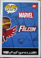 Falcon from Marvel - Marvel Universe Pop! manufactured by Funko [Back]