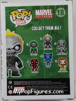 Ghost Rider (Metallic) from Marvel - Marvel Universe Pop! manufactured by Funko [Back]