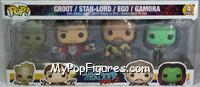 Groot / Star-Lord / Ego / Gamora from Marvel - Pop! Sets manufactured by Funko [Front]