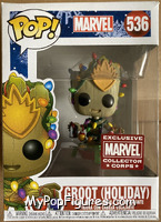 Groot (Holiday) from Marvel - Marvel Universe Pop! manufactured by Funko [Front]