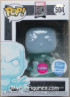 Iceman (Flocked) (1st Appearance) from Marvel - 80 Years Pop! manufactured by Funko [Front]