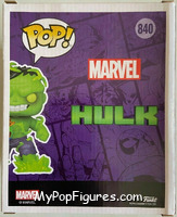 Immortal Hulk from Marvel - Marvel Universe Pop! manufactured by Funko [Back]