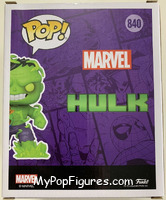 Immortal Hulk (Glow in the Dark) from Marvel - Marvel Universe Pop! manufactured by Funko [Back]