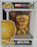 Iron Man (Gold Chrome) from Marvel - Marvel Stud10s Pop! manufactured by Funko [Front]