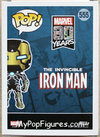 Iron Man (Model 39) (Glows in the Dark) from Marvel - 80 Years Pop! manufactured by Funko [Back]