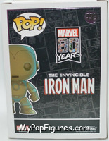 Iron Man (Patina) from Marvel - 80 Years Pop! manufactured by Funko [Back]