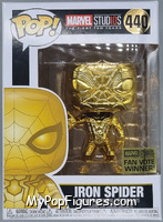 Iron Spider (Gold Chrome) from Marvel - Marvel Stud10s Pop! manufactured by Funko [Front]