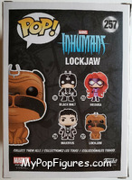 Lockjaw (Flocked) from Marvel - Marvel Universe Pop! manufactured by Funko [Back]